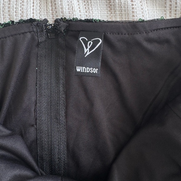 Windsor Sequin Prom Gown in Green - Picture 7 of 8